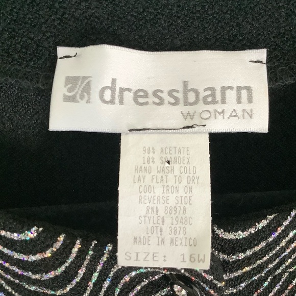 VINTAGE Glitter Evening Jacket Black Cocktail Blazer Whimsigoth Fairy Grunge 16W - Picture 6 of 8